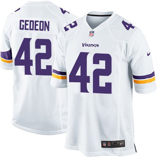 Men Minnesota Vikings #42 Ben Gedeon Nike White Player Game NFL Jersey->minnesota vikings->NFL Jersey